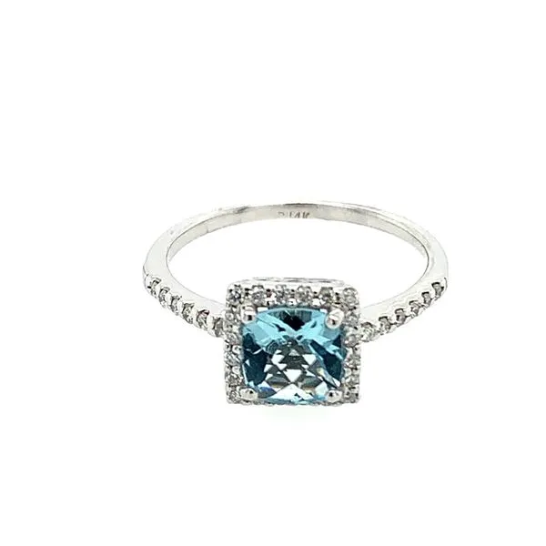 Aquamarine & Diamond Ring Simones Jewelry, LLC Shrewsbury, NJ