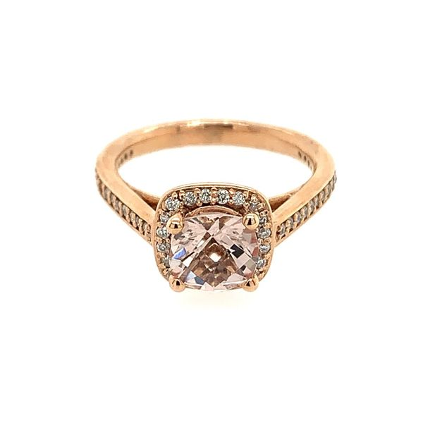 Morganite & Diamond Ring Simones Jewelry, LLC Shrewsbury, NJ