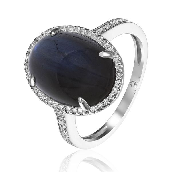 Diamond & Labradorite Ring Simones Jewelry, LLC Shrewsbury, NJ