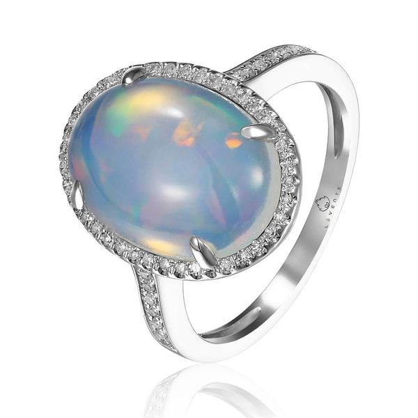 Opal & Diamond Ring Simones Jewelry, LLC Shrewsbury, NJ