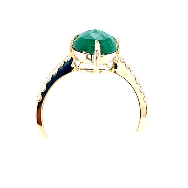 14K Emerald and Diamond Ring Image 3 Simones Jewelry, LLC Shrewsbury, NJ