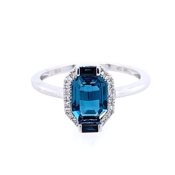 Blue Toapz & Sapphire Ring Simones Jewelry, LLC Shrewsbury, NJ