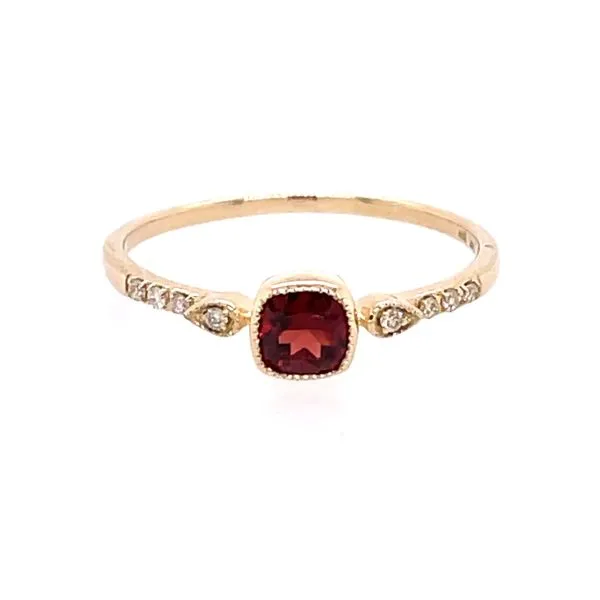 Garnet & Diamond Ring Simones Jewelry, LLC Shrewsbury, NJ