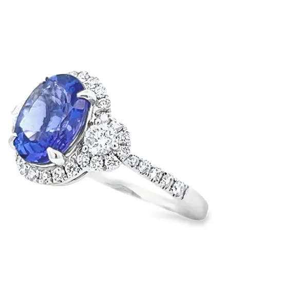 14K Tanzanite & Diamond Ring Image 3 Simones Jewelry, LLC Shrewsbury, NJ