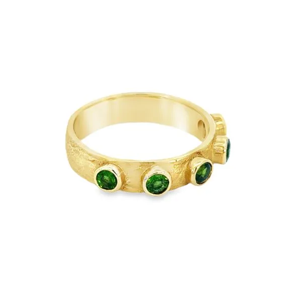 18K Yellow .55ct.tw Chrome Diopside Bezel Set Ring Image 3 Simones Jewelry, LLC Shrewsbury, NJ