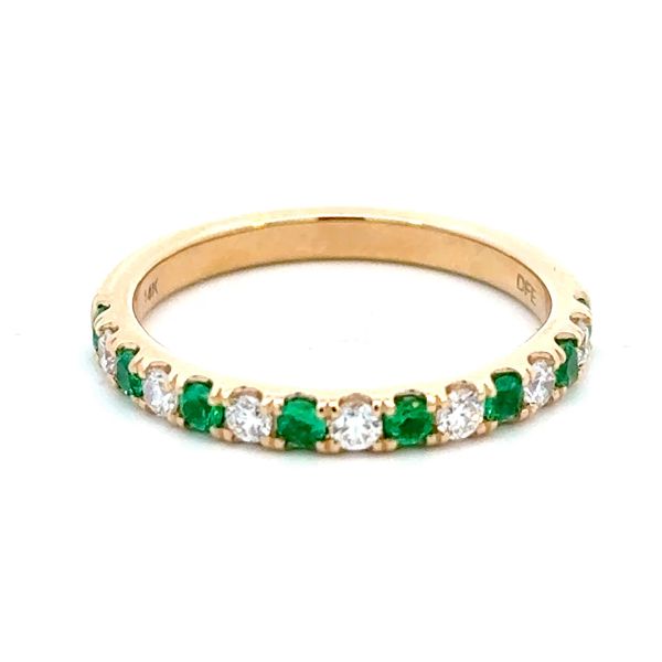 14K Diamond & Emerald Band Simones Jewelry, LLC Shrewsbury, NJ