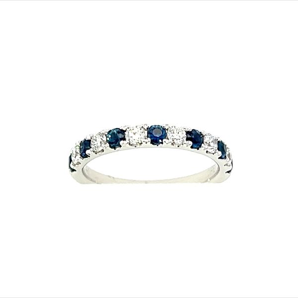 14K Sapphire & Diamond Band Simones Jewelry, LLC Shrewsbury, NJ