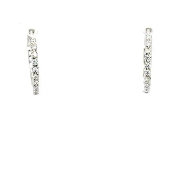 Cubic Zirconia Hoops Simones Jewelry, LLC Shrewsbury, NJ