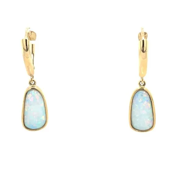 Natural shop opal earrings