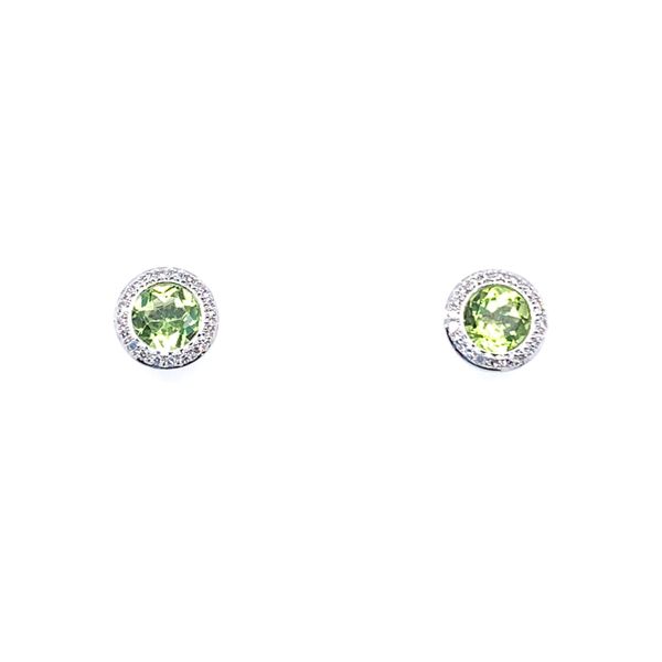 Peridot & Diamond Earrings Simones Jewelry, LLC Shrewsbury, NJ