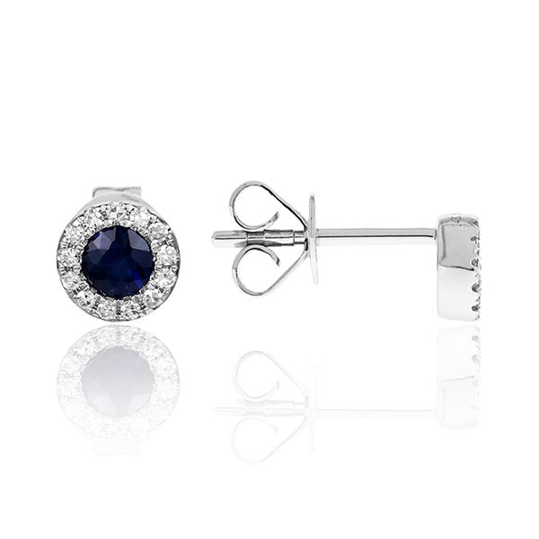 Diamond & Sapphire Earrings Simones Jewelry, LLC Shrewsbury, NJ