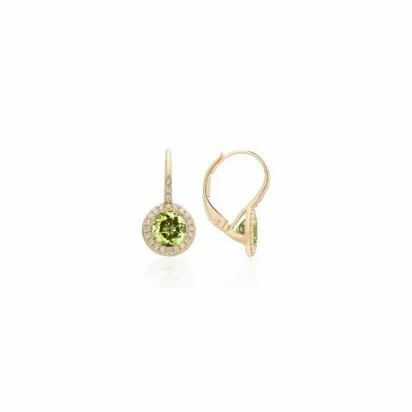 Peridot & Diamond Earrings Simones Jewelry, LLC Shrewsbury, NJ