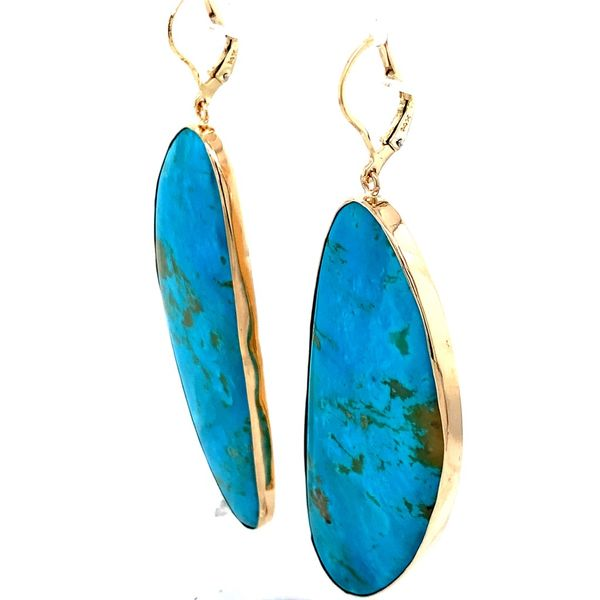 Handmade Turquoise Earrings Image 2 Simones Jewelry, LLC Shrewsbury, NJ