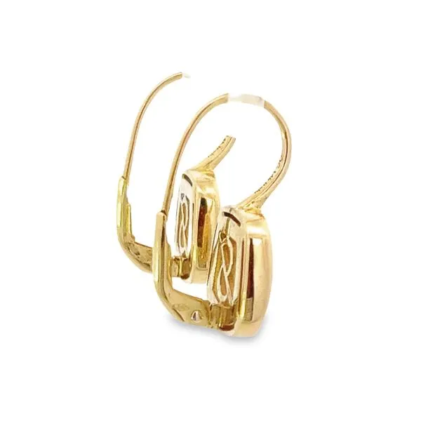 Gold Mother of Pearl Earrings Image 4 Simones Jewelry, LLC Shrewsbury, NJ