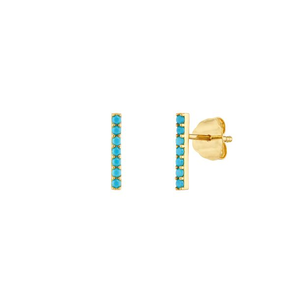 Gold and Turquoise Earrings Simones Jewelry, LLC Shrewsbury, NJ