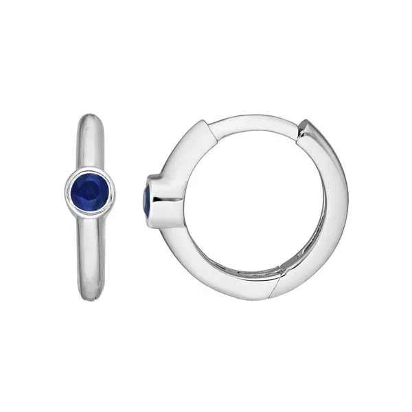 Sapphire Huggie Earrings Simones Jewelry, LLC Shrewsbury, NJ