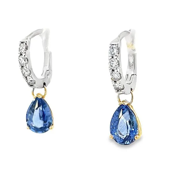 Sapphire & Diamond Earrings Image 3 Simones Jewelry, LLC Shrewsbury, NJ