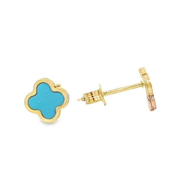 Turquoise Clover Earrings Simones Jewelry, LLC Shrewsbury, NJ