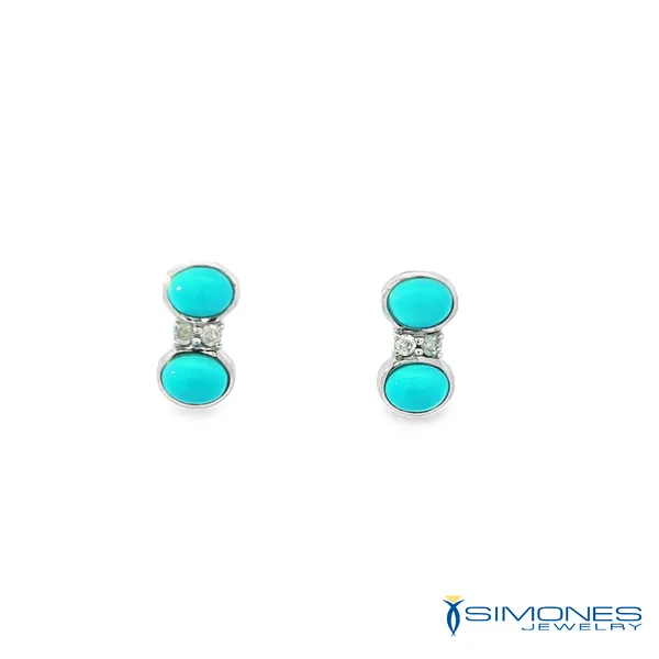 Turquoise Colored Stone Earrings Simones Jewelry, LLC Shrewsbury, NJ