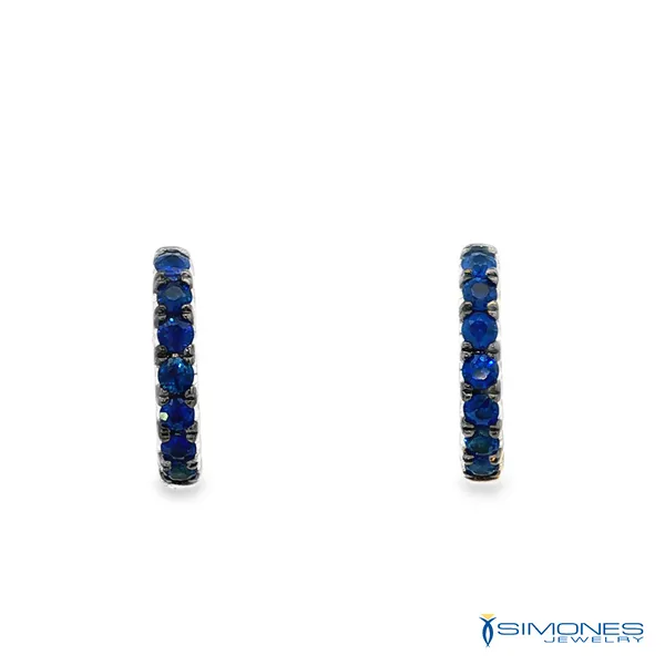 14K White Sapphire Earrings Simones Jewelry, LLC Shrewsbury, NJ