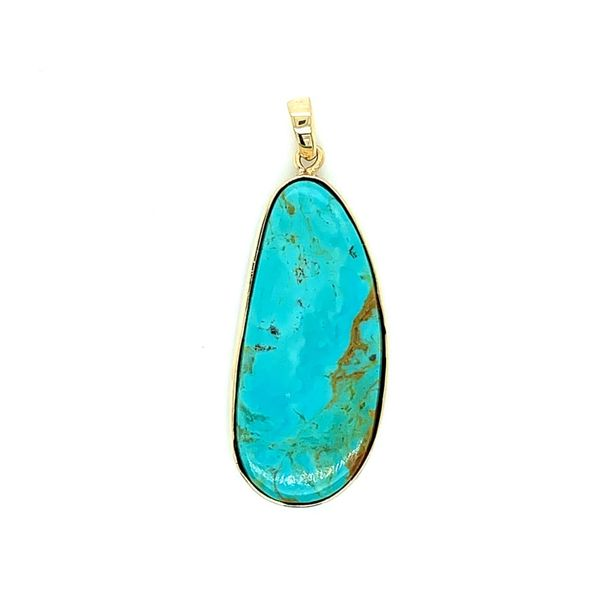 Genuine Turquoise Pendant Image 2 Simones Jewelry, LLC Shrewsbury, NJ