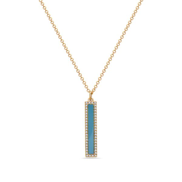 Turquoise & Diamond Pendant Simones Jewelry, LLC Shrewsbury, NJ