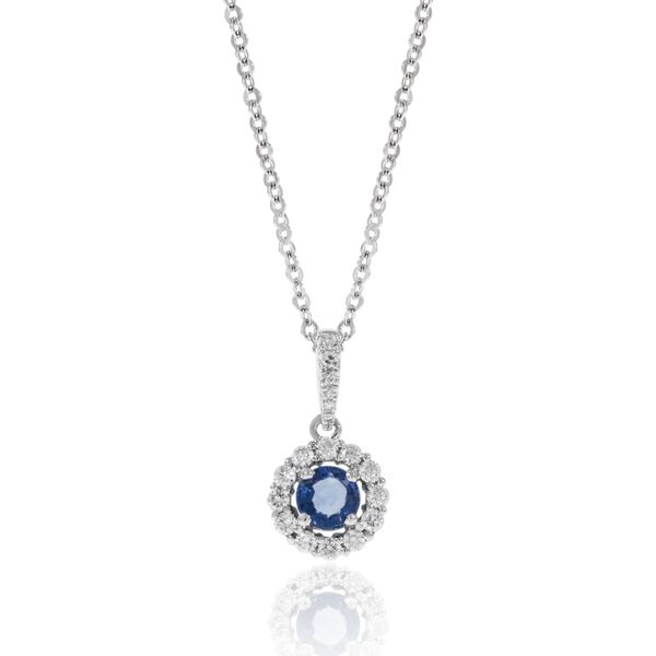 Diamond & Sapphire Necklace Simones Jewelry, LLC Shrewsbury, NJ