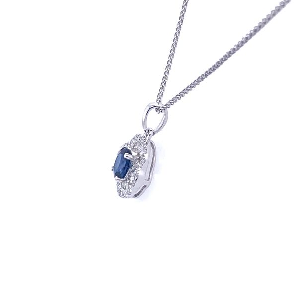 Sapphire and Diamond Necklace Image 2 Simones Jewelry, LLC Shrewsbury, NJ