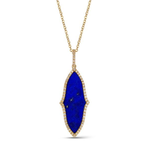 Lapis & Diamond Necklace Simones Jewelry, LLC Shrewsbury, NJ