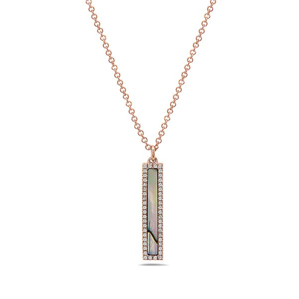 Abalone & Diamond Necklace Simones Jewelry, LLC Shrewsbury, NJ