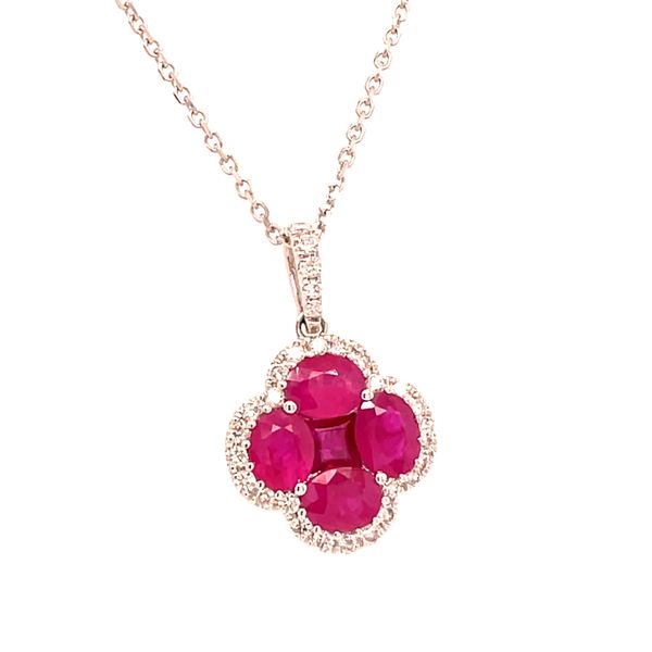 Ruby & Diamond Necklace Simones Jewelry, LLC Shrewsbury, NJ