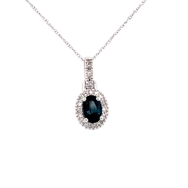 Sapphire & Diamond Necklace Simones Jewelry, LLC Shrewsbury, NJ