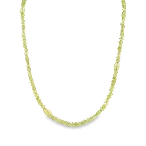 14K Yellow Peridot Bead Necklace Simones Jewelry, LLC Shrewsbury, NJ