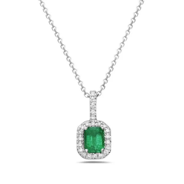 Emerald & Diamond Necklace Simones Jewelry, LLC Shrewsbury, NJ