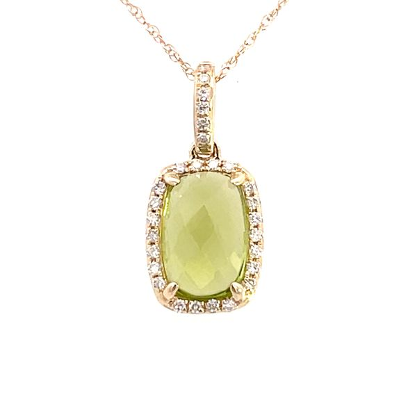 Peridot & Diamond Necklace Simones Jewelry, LLC Shrewsbury, NJ