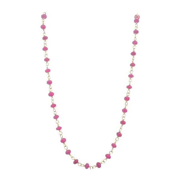 Ruby Beads Necklace Simones Jewelry, LLC Shrewsbury, NJ