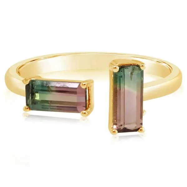 Bi-color Tourmaline Double Open Ring Simones Jewelry, LLC Shrewsbury, NJ