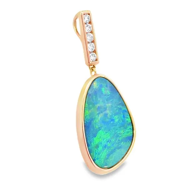 Australian Opal Pendant Image 3 Simones Jewelry, LLC Shrewsbury, NJ