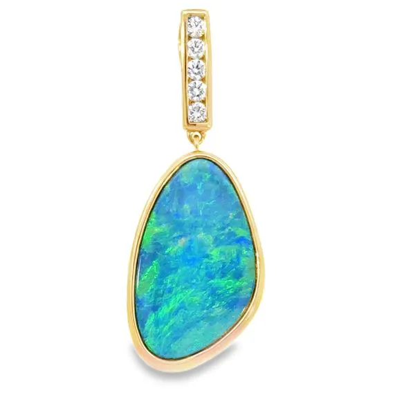 Australian Opal Pendant Simones Jewelry, LLC Shrewsbury, NJ