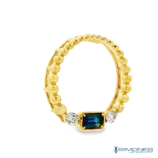 14K Yellow Sapphire Pendant Image 2 Simones Jewelry, LLC Shrewsbury, NJ