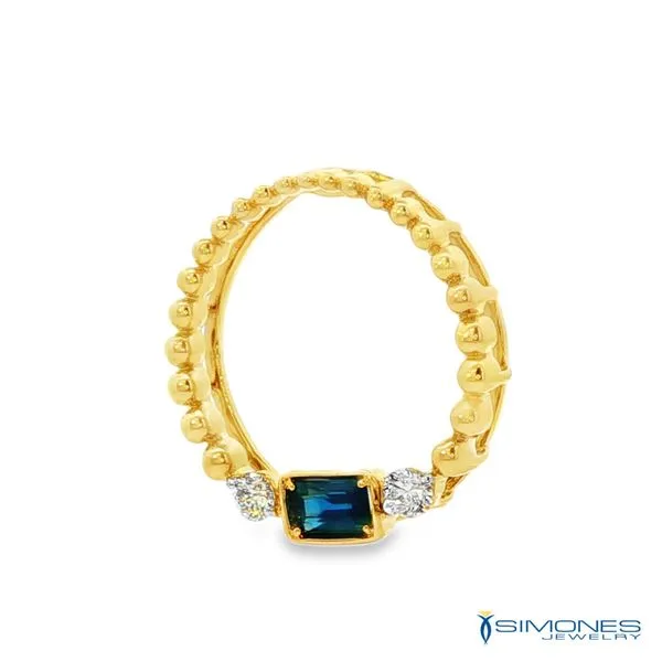 14K Yellow Sapphire Pendant Image 3 Simones Jewelry, LLC Shrewsbury, NJ