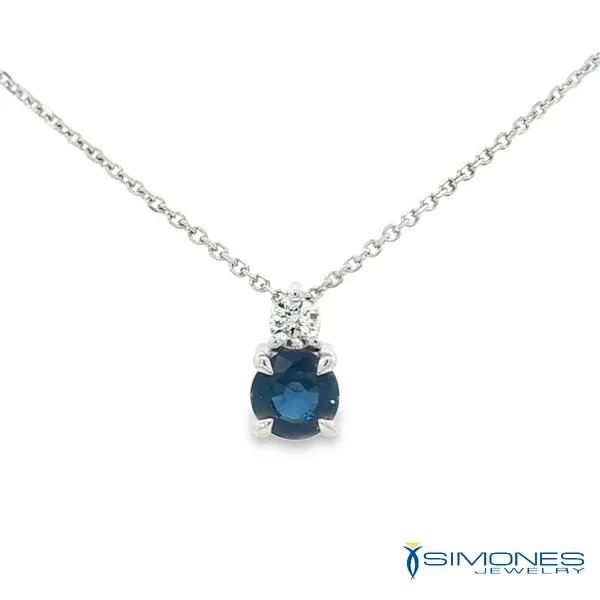 Diamond And Sapphire Pendant Simones Jewelry, LLC Shrewsbury, NJ