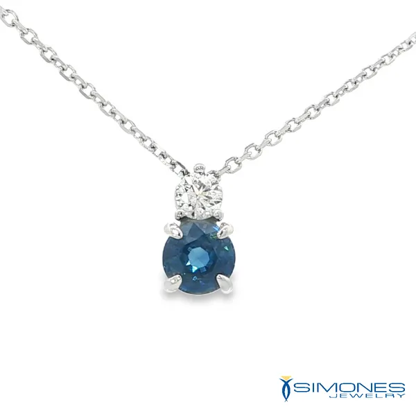 Diamond And Sapphire Pendant Simones Jewelry, LLC Shrewsbury, NJ