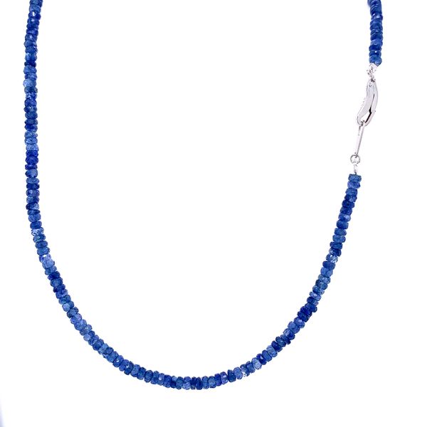 Blue Sapphire necklace Image 2 Simones Jewelry, LLC Shrewsbury, NJ