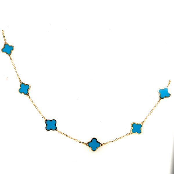 Turquoise Clover Bracelet Simones Jewelry, LLC Shrewsbury, NJ