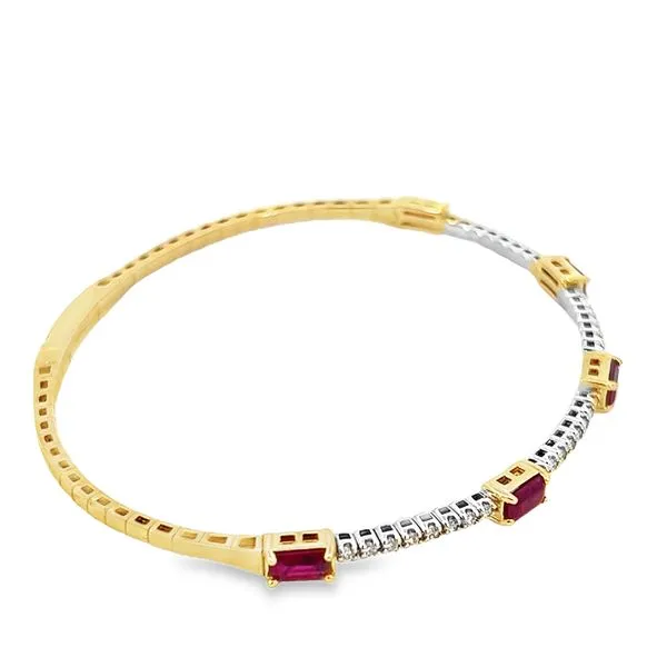 Ruby & Diamond Bracelet Image 3 Simones Jewelry, LLC Shrewsbury, NJ