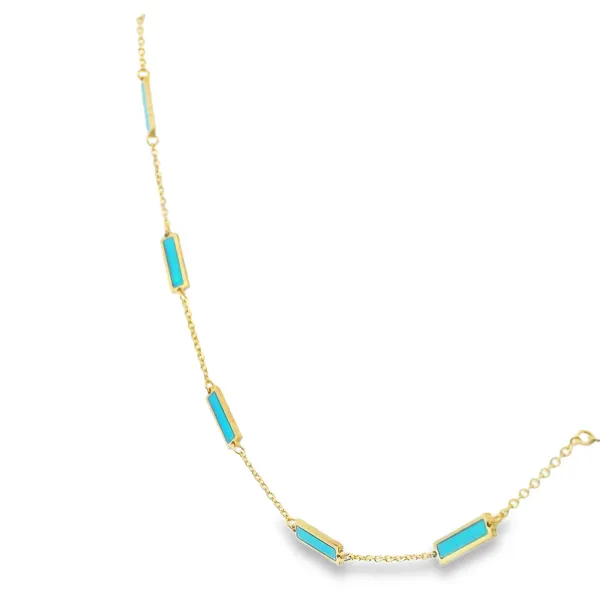 Turquoise Bar Bracelet Image 2 Simones Jewelry, LLC Shrewsbury, NJ