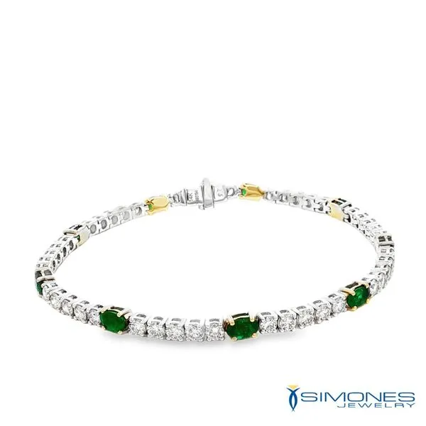 Diamond & Emerald Bracelet Simones Jewelry, LLC Shrewsbury, NJ