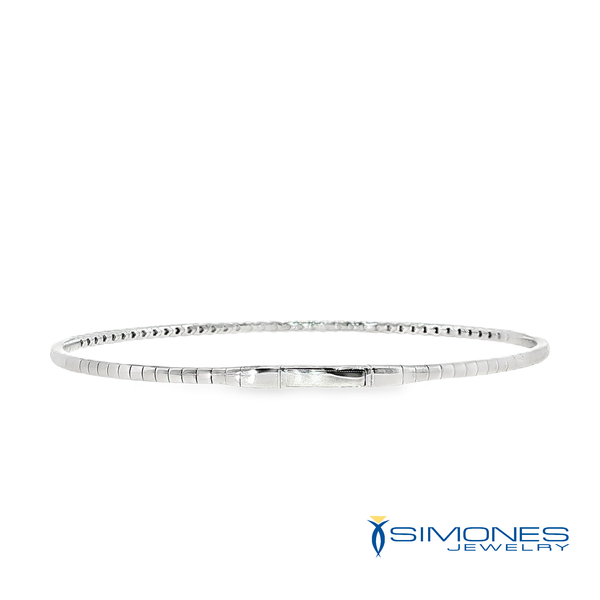 14K White Blue Sspphire & Diamond Bracelet Image 3 Simones Jewelry, LLC Shrewsbury, NJ