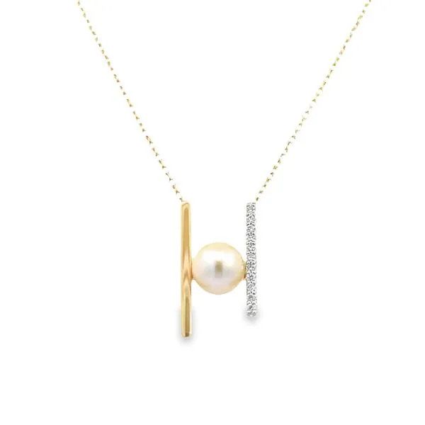 Pearl & Diamond Necklace Simones Jewelry, LLC Shrewsbury, NJ